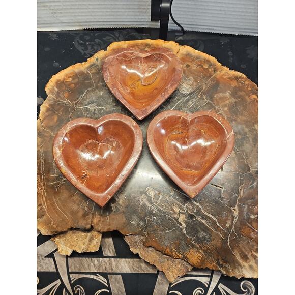 Rhodonite Bowl 1 Each About .65lbs Each - Picture 2 of 6